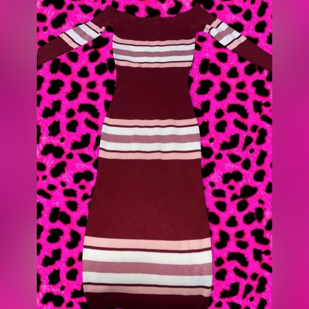 Striped Long Sleeve Dress - Picture 2 of 2